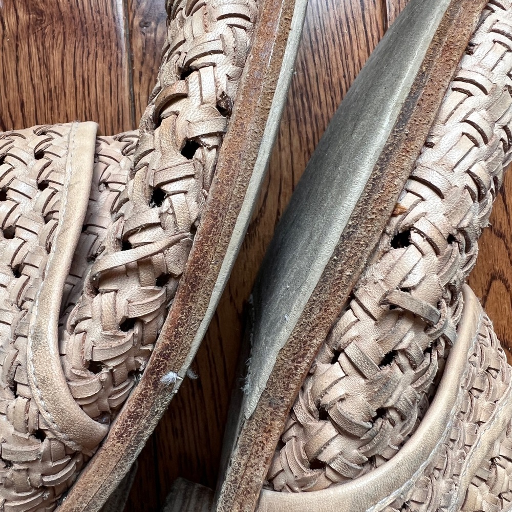 Freda Salvador Keen Woven Tan Mules - Picture 4 of 5
